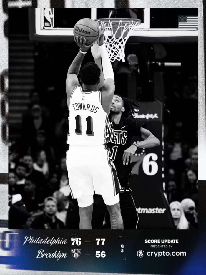 76人险遭逆转 格兰姆斯关键中投锁定胜局