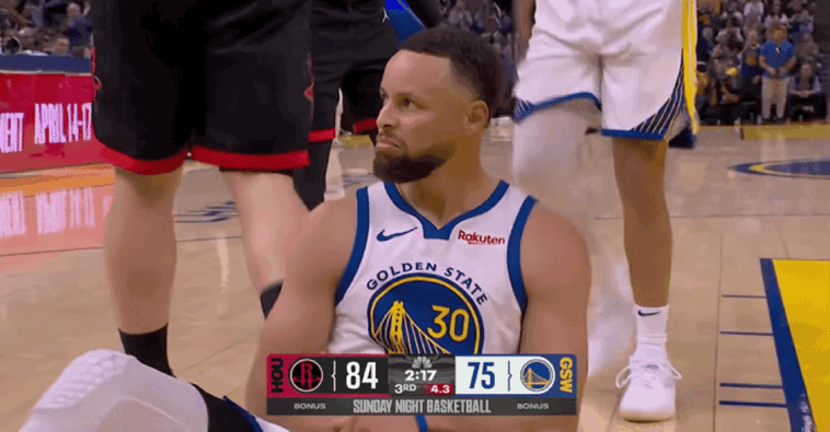 库里替补复出难救主 勇士惜败火箭错失绝杀三分